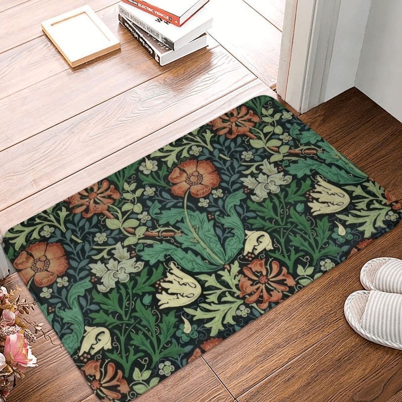 Commercial Kitchen Door - William Morris Rug Front Floor Door