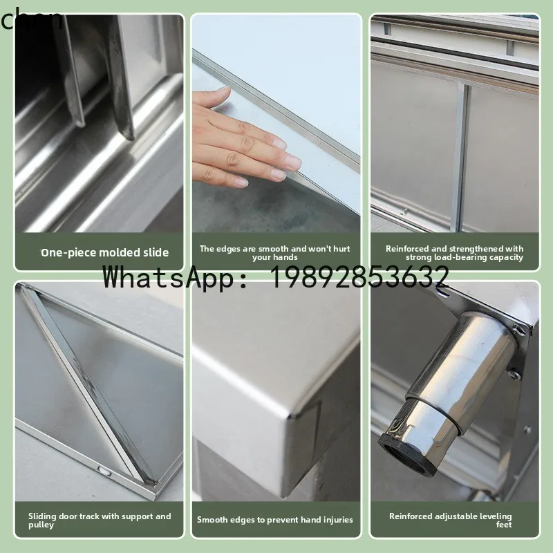 Commercial Kitchen Worktops - H29- Kitchen Stainless Steel Worktop with