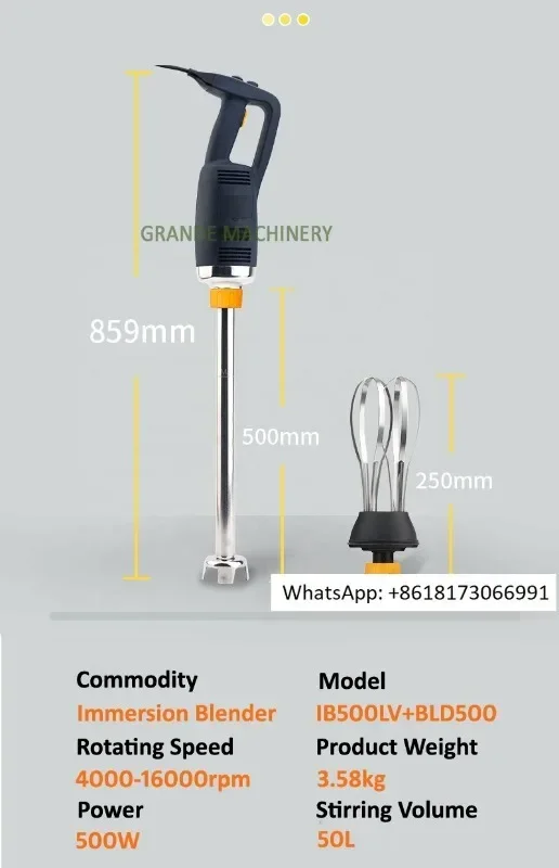 Commercial Blender Heavy Duty - Homogenizer Baking Commercial Handheld Cooking Defoamer
