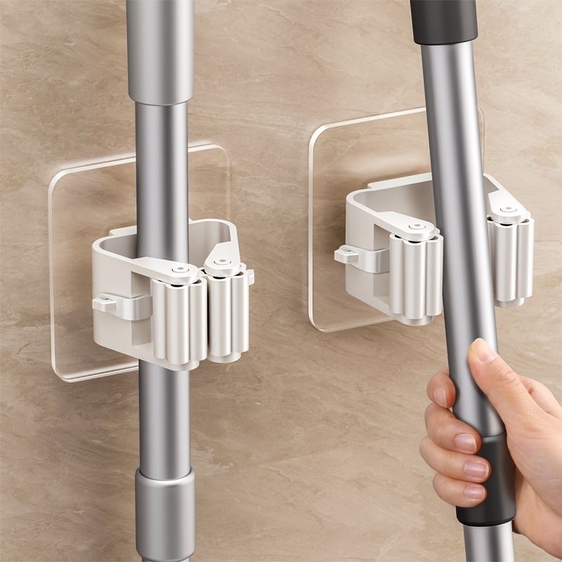 Commercial Kitchen Door - No-drill Hooks Adhesive Wall Hanging Mop