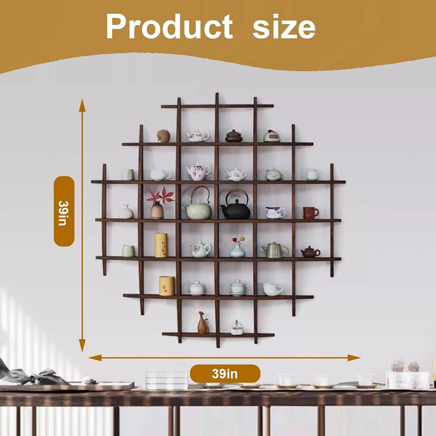 Solid Wood Chinese Tea Cup Hol - Commercial Kitchen Wall review and price