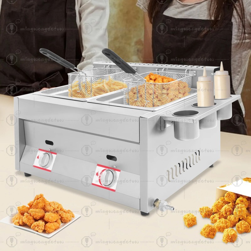 NEW Commercial Gas Deep Fryer  - Commercial Kitchen Machinery review and price