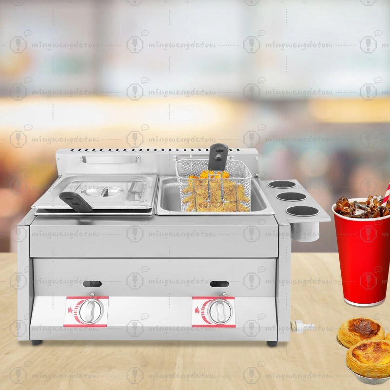 NEW Commercial Gas Deep Fryer  - Commercial Kitchen Machinery review and price