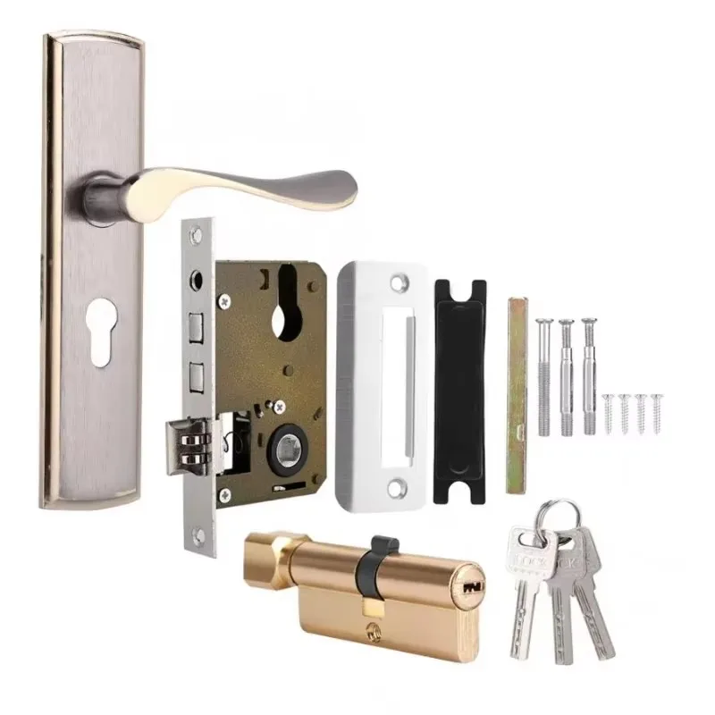 Gold Door Handle Lock Silent H - Commercial Kitchen Door review and price