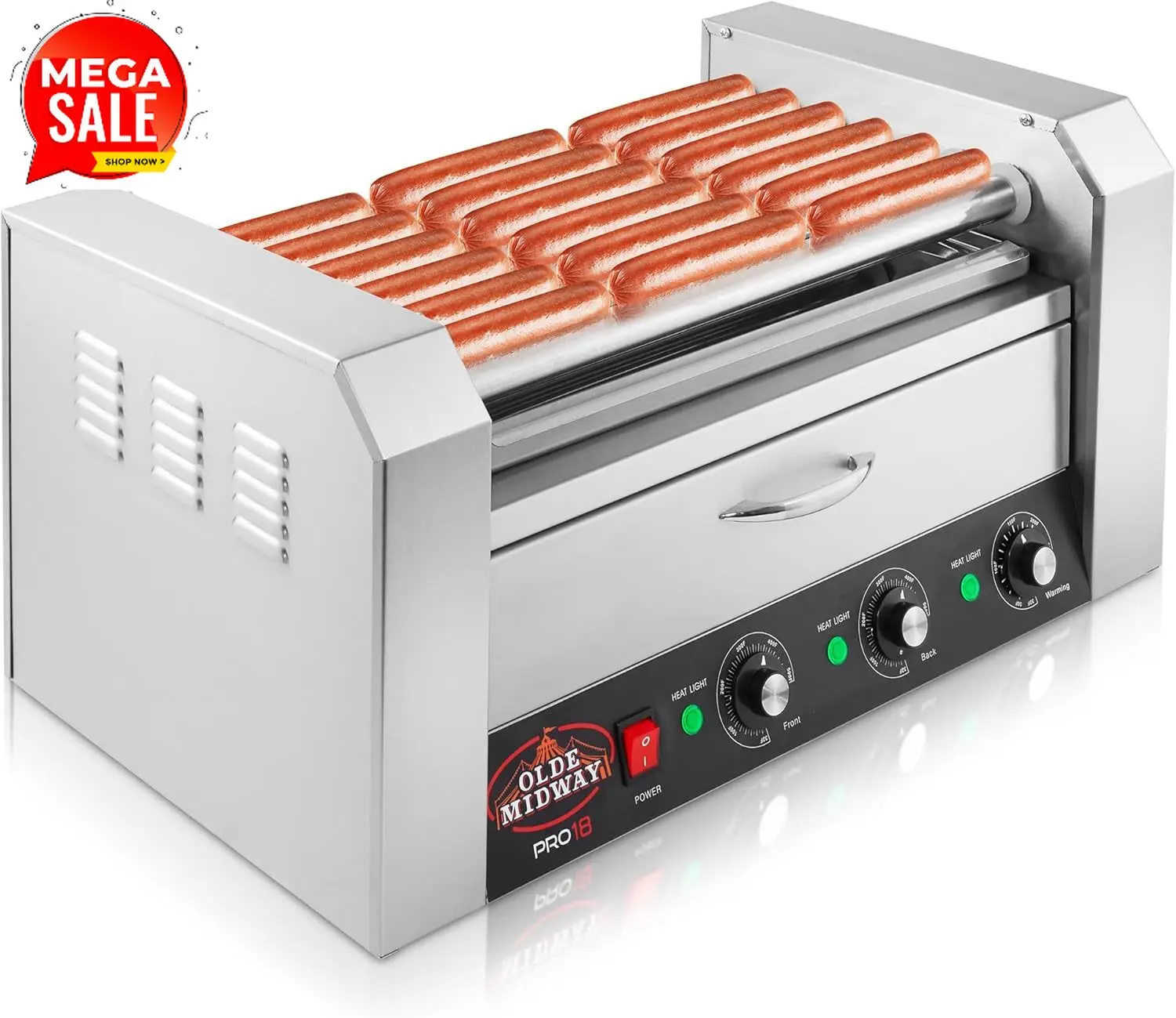 BestsellerElectric 18 Hot Dog  - Hot Dog Roller Grill review and price