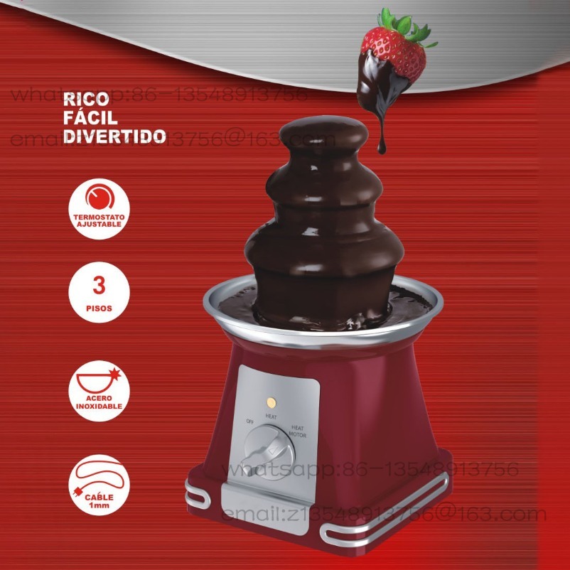 Household mini US standard thr - Chocolate Fountain Commercial review and price