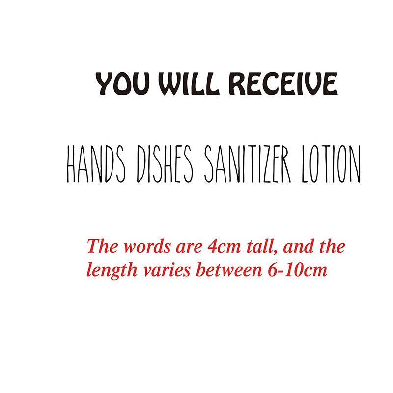 4pcs Waterproof Hands Dishes B - Commercial Kitchen Wall review and price