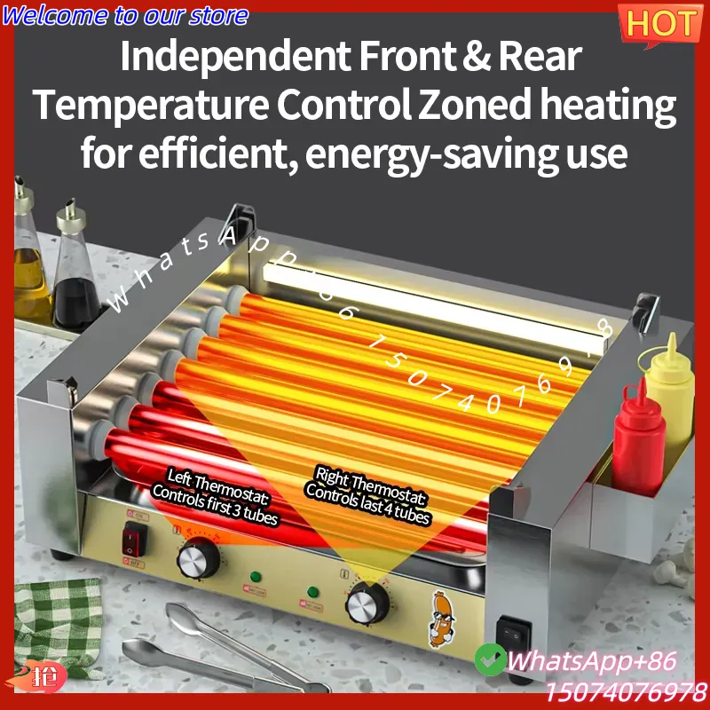 2026 Temp Control BBQ Machine  - Hot Dog Roller Grill review and price