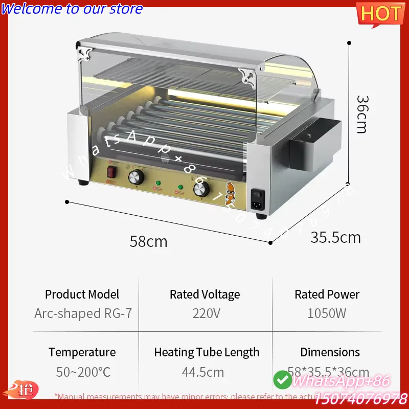 2026 Temp Control BBQ Machine  - Hot Dog Roller Grill review and price