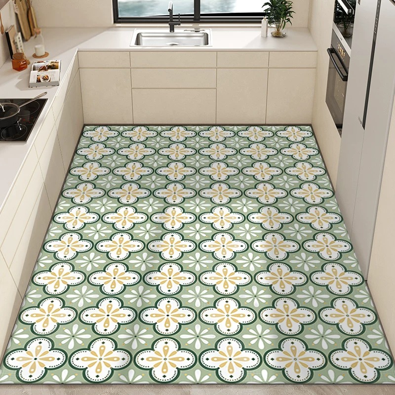 Kitchen Carpet PVC Waterproof  - Commercial Kitchen Tile review and price