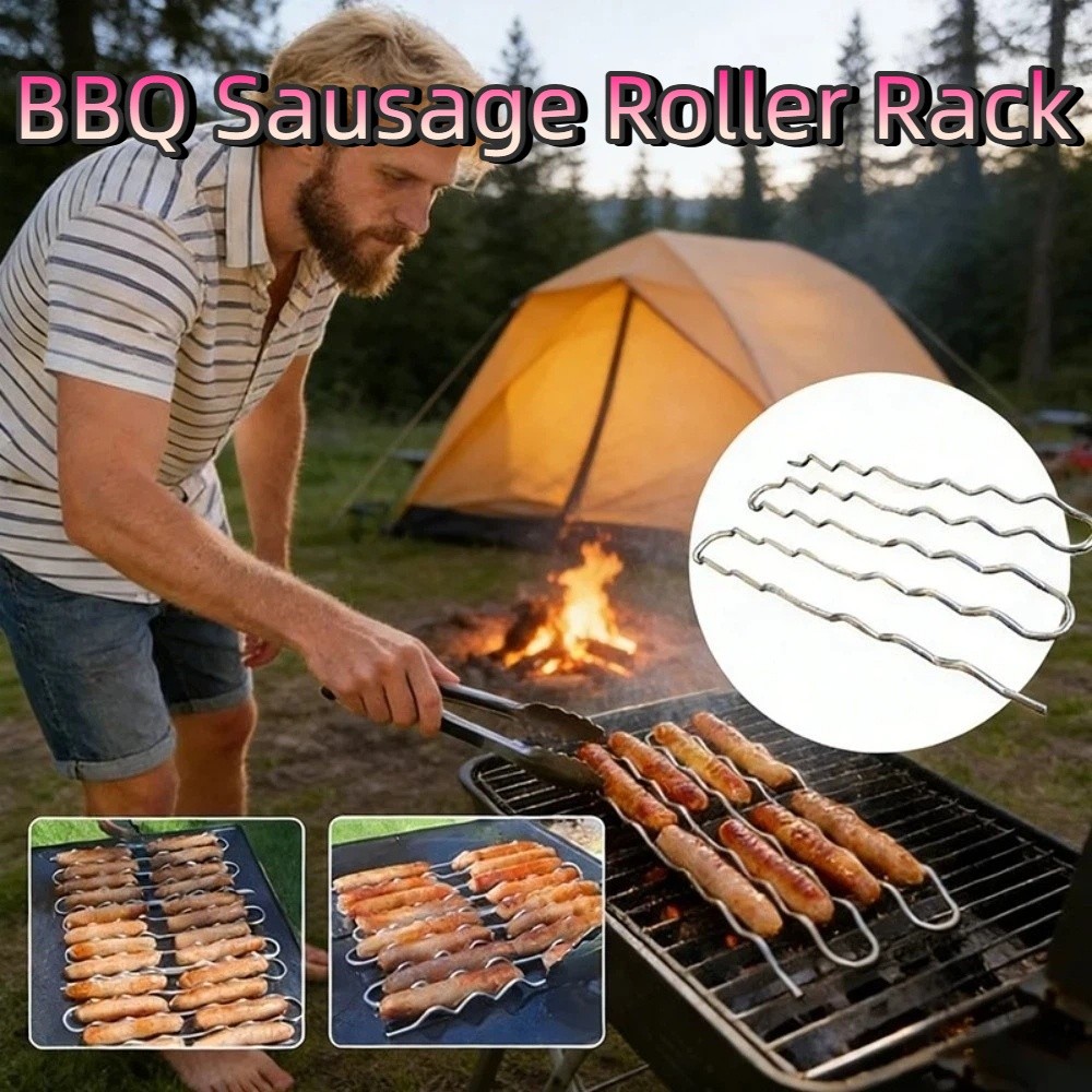 Stainless Steel BBQ Sausage Ro - Hot Dog Roller Grill review and price