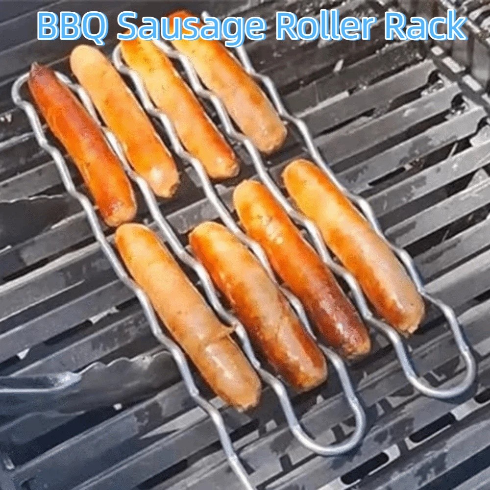 Stainless Steel BBQ Sausage Ro - Hot Dog Roller Grill review and price