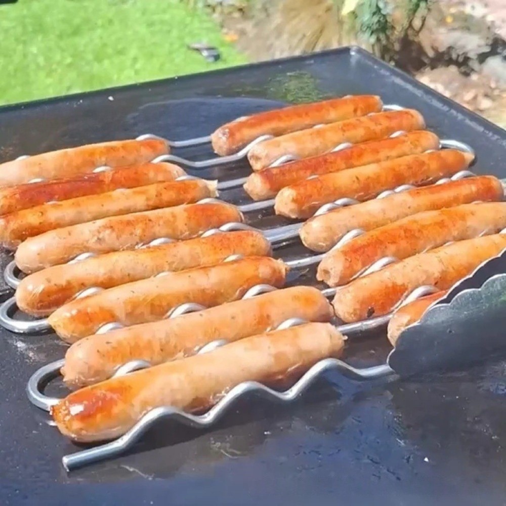 Stainless Steel BBQ Sausage Ro - Hot Dog Roller Grill review and price