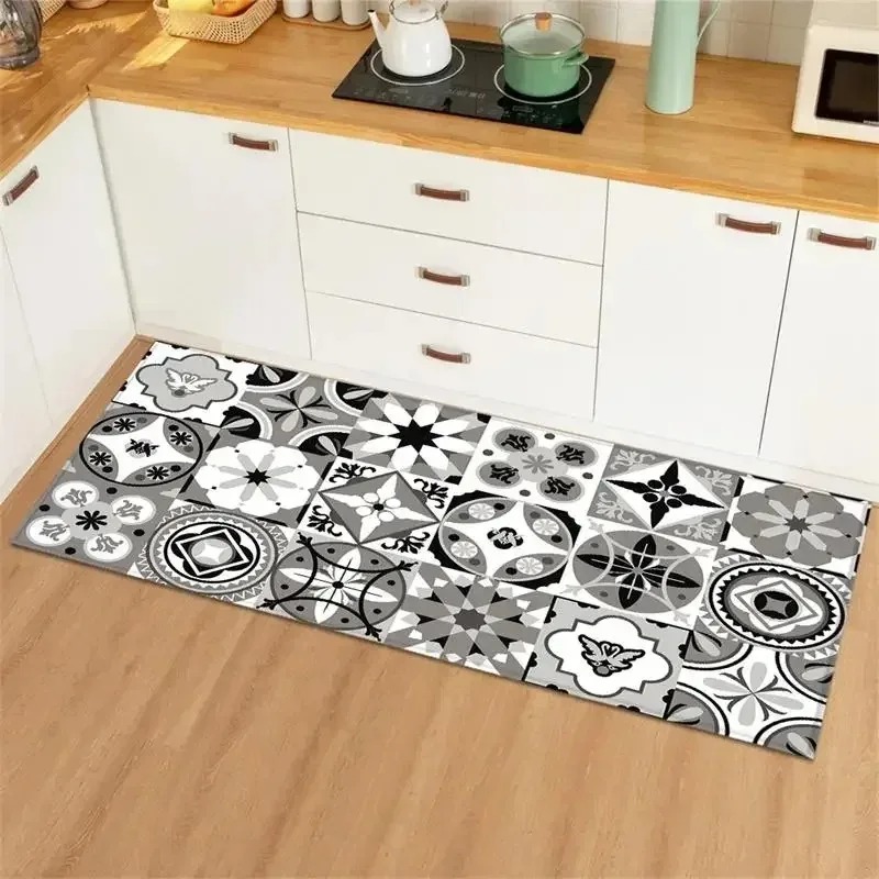 Blue Yellow Vintage Tile Colla - Commercial Kitchen Tile review and price