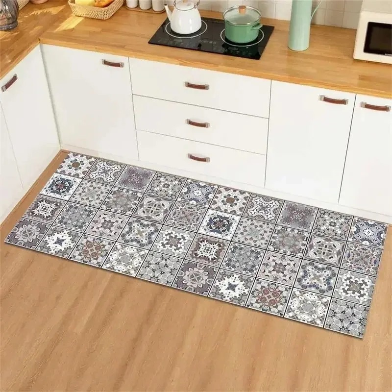 Blue Yellow Vintage Tile Colla - Commercial Kitchen Tile review and price