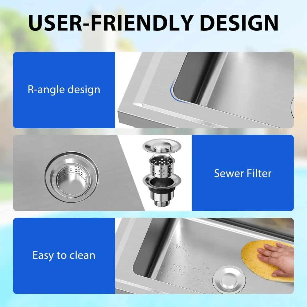 Stainless Steel Sink, 36x21x40 - Commercial Kitchen Worktops review and price