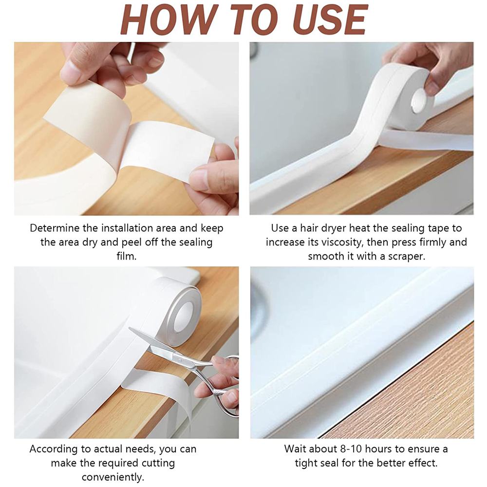 3.2M Bath Caulk Tape Self Adhe - Commercial Kitchen Wall review and price