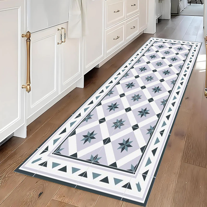 Blue and Grey Geometric Tile P - Commercial Kitchen Tile review and price