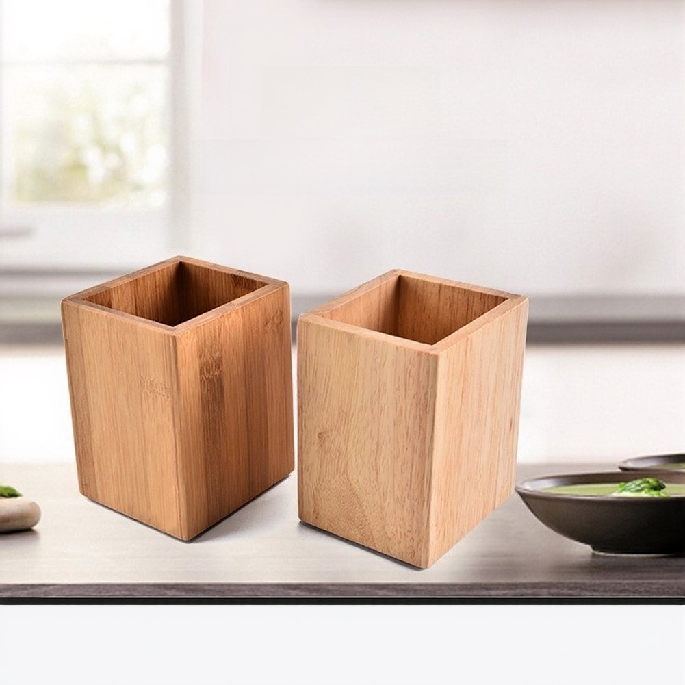 Solid Wood Utensil Holder for  - Commercial Kitchen Layouts review and price